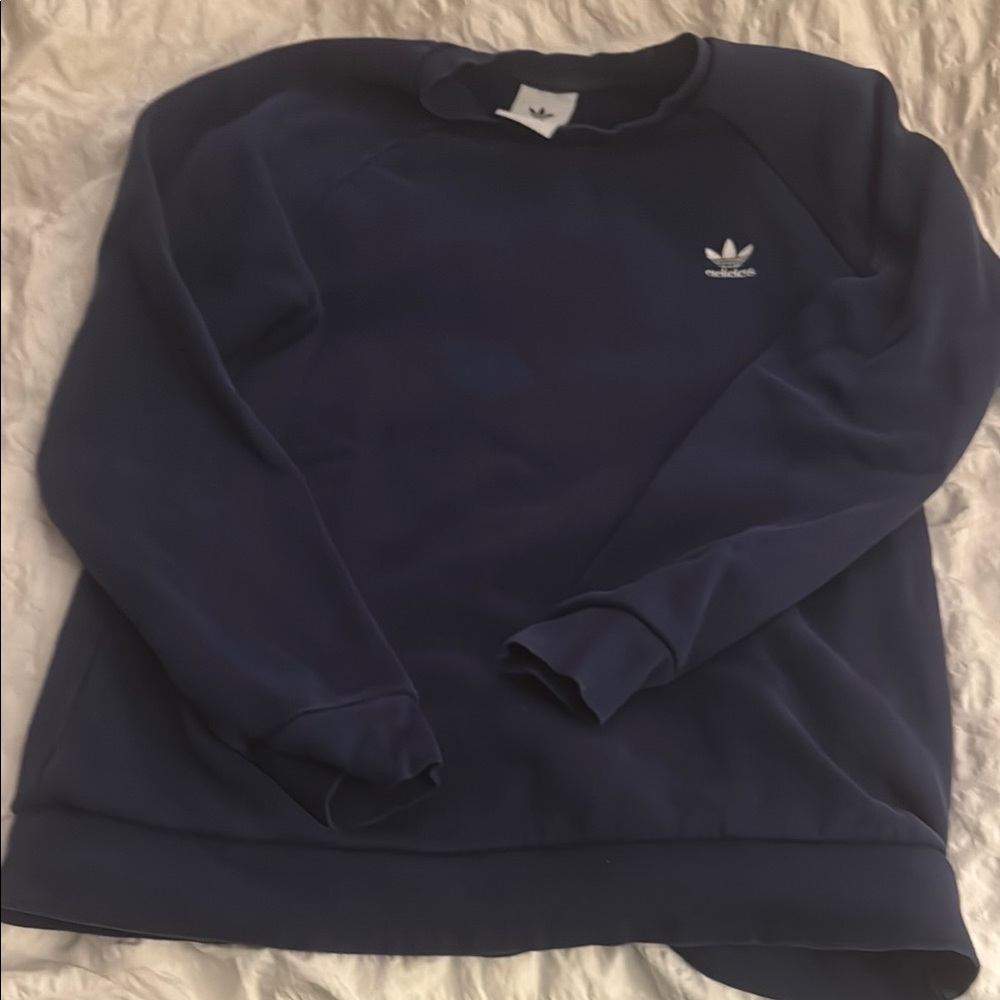 Adidas Men's Navy Blue Sweatshirt